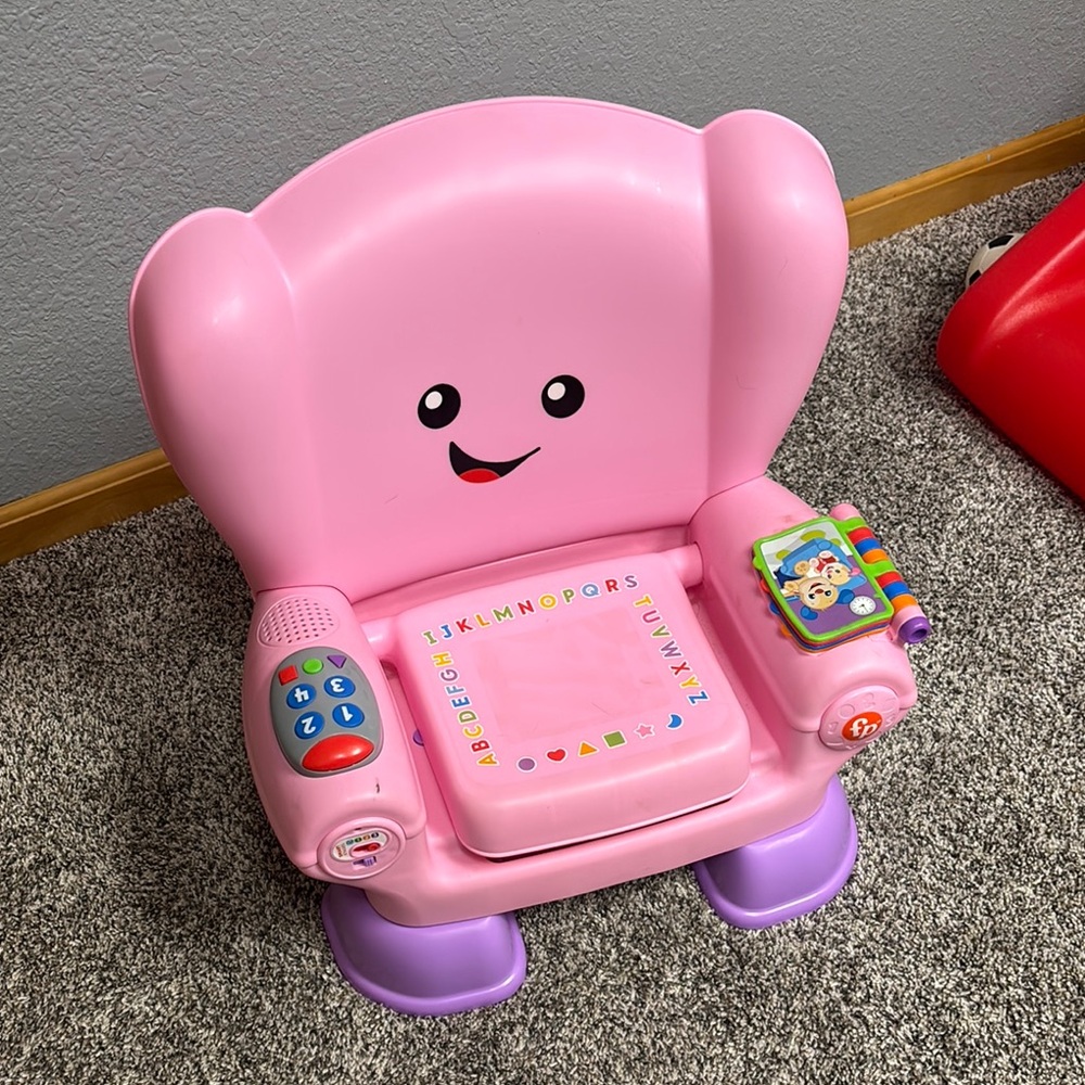 Pink Interactive Learning Chair for Kids
